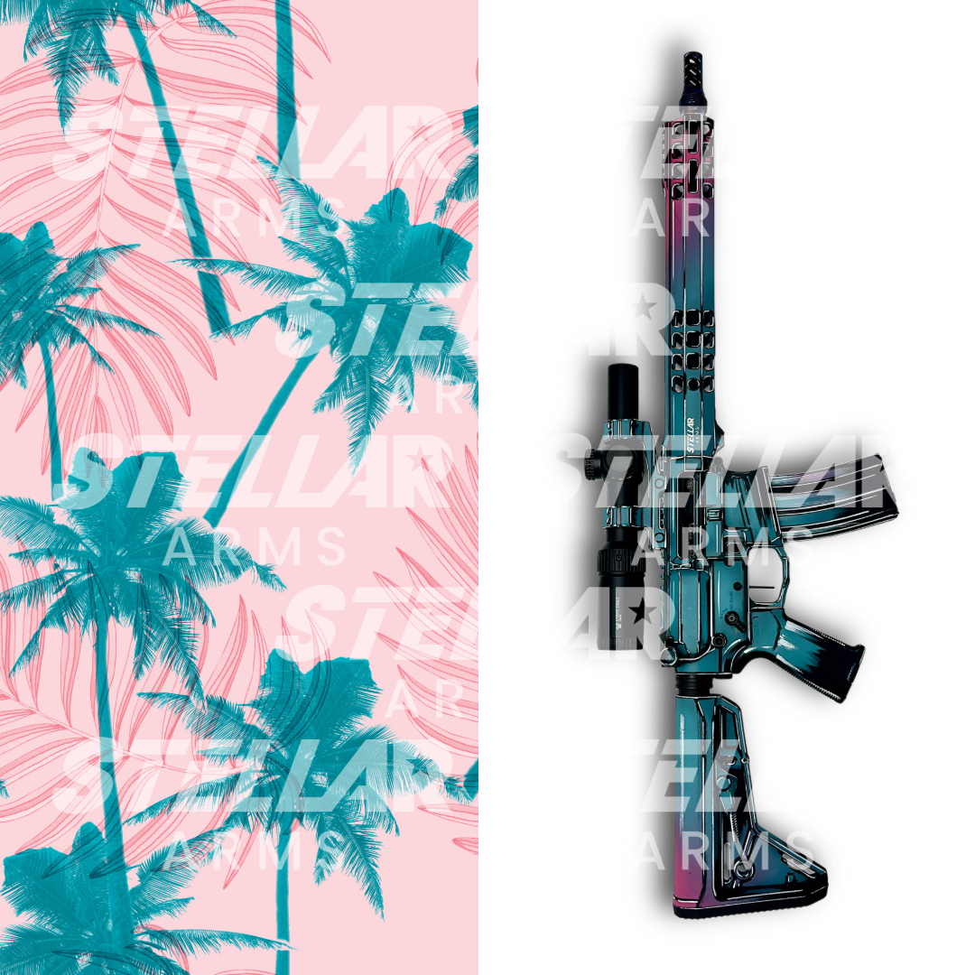 Stellar Arms Limited Edition Digital Artwork - Stellar Arms Palm Trees