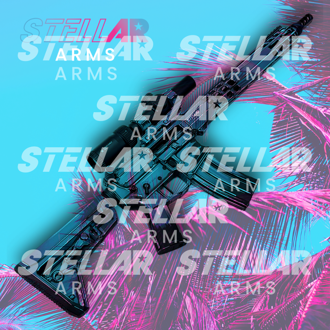 Stellar Arms Limited Edition Digital Artwork - Stellar Arms Miami Palm Tree